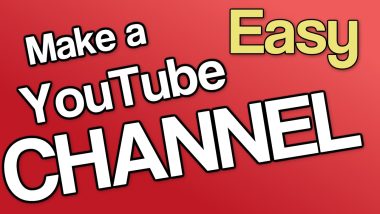 How to Make a YouTube Channel -- EASY